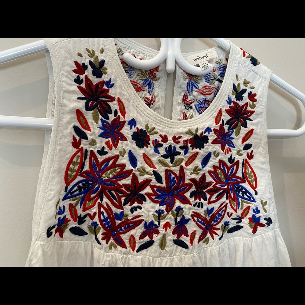Wilfred embroidered white and floral top